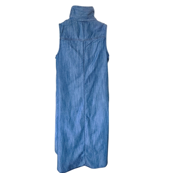 INC International Concepts Blue Zip-Front Maxi Dress - Picture 8 of 9